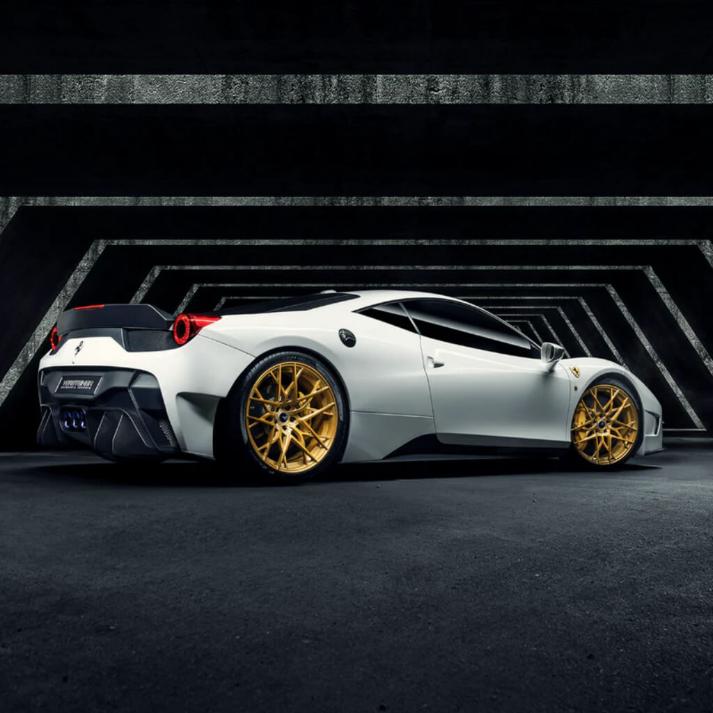 VORSTEINER FRV1140 Rear Bumper with Rear Diffuser incl. Exhaust Tips VX AERO (Gloss Carbon) for FERRARI 458 Italia 2009-2015 Photo-5