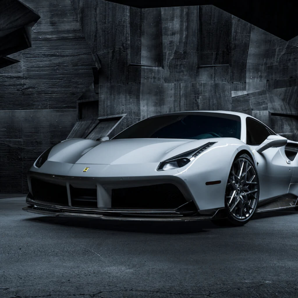 VORSTEINER FRV2020 Front Spoiler DIAVOLO (Gloss Carbon) for FERRARI 488 Photo-3