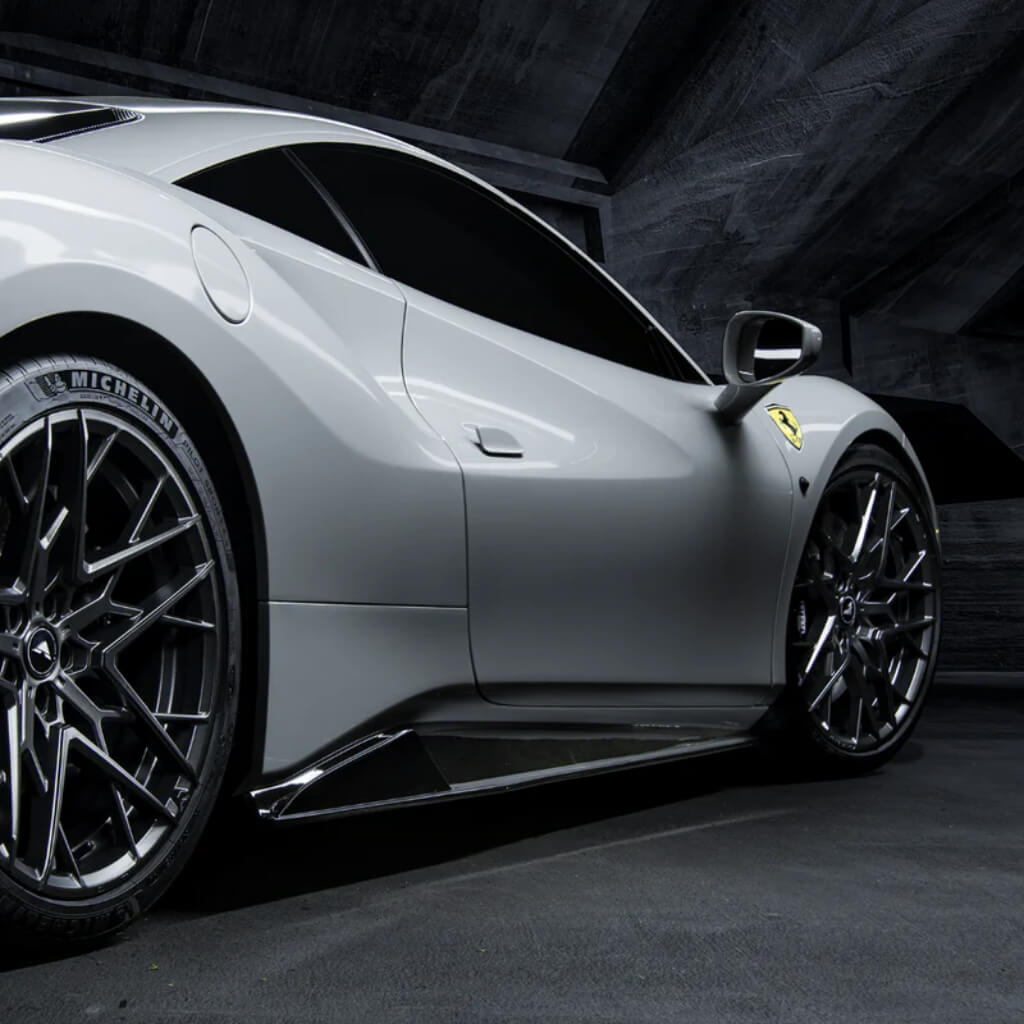 VORSTEINER FRV2030 Side Skirts DIAVOLO (Gloss Carbon) for FERRARI 488 Photo-4