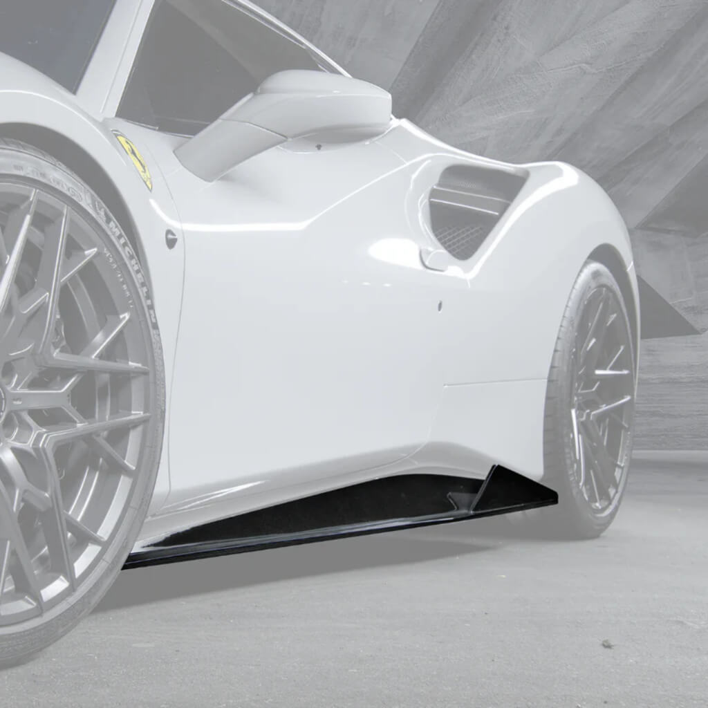 VORSTEINER FRV2030 Side Skirts DIAVOLO (Gloss Carbon) for FERRARI 488 Photo-0