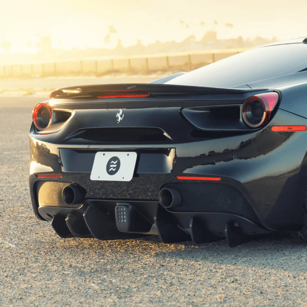 VORSTEINER FRV2055 Rear Diffuser Fins DIAVOLO (Gloss Carbon / set of 6) for FERRARI 488 Photo-3