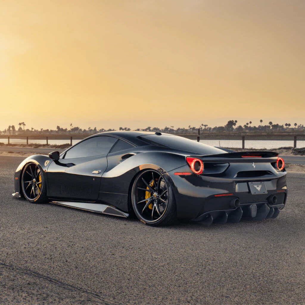 VORSTEINER FRV2055 Rear Diffuser Fins DIAVOLO (Gloss Carbon / set of 6) for FERRARI 488 Photo-4