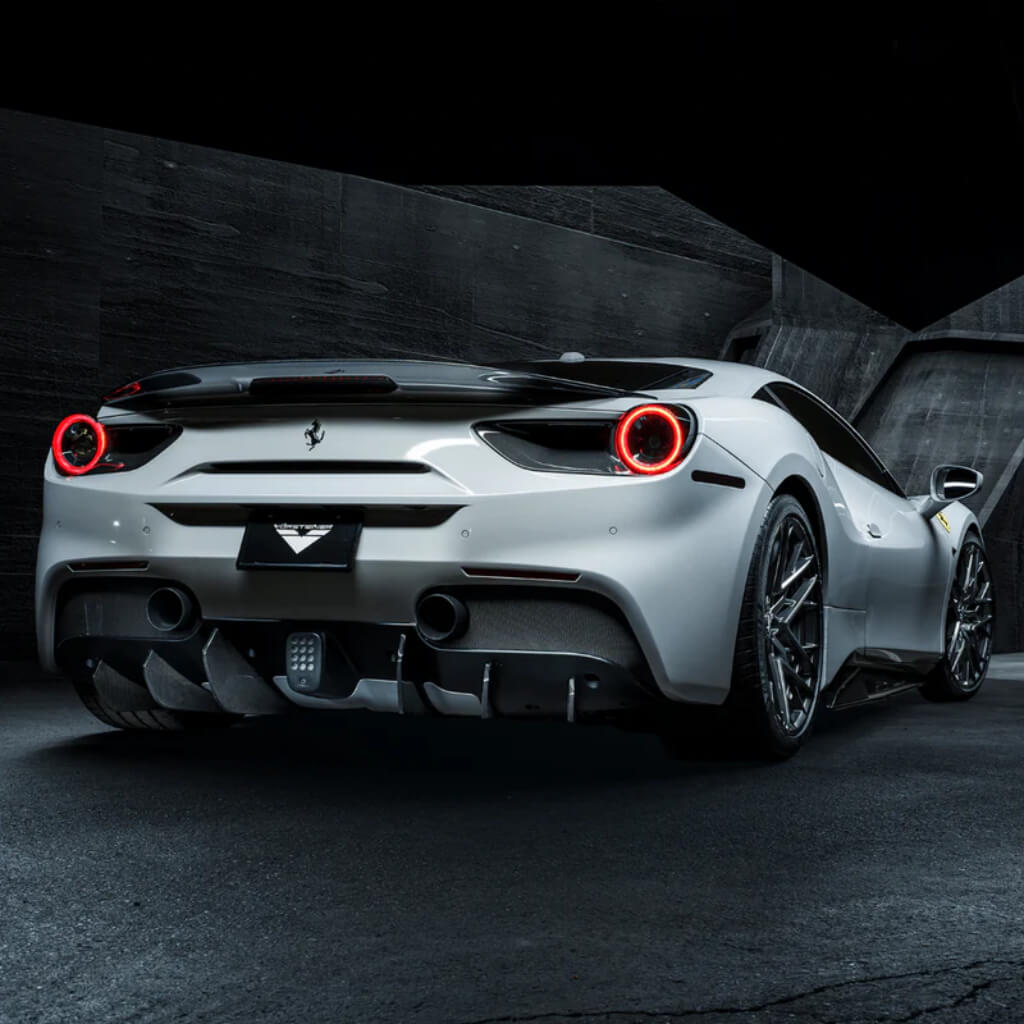 VORSTEINER FRV2060 Decklid Spoiler DIAVOLO (Gloss Carbon) for FERRARI 488 Photo-2