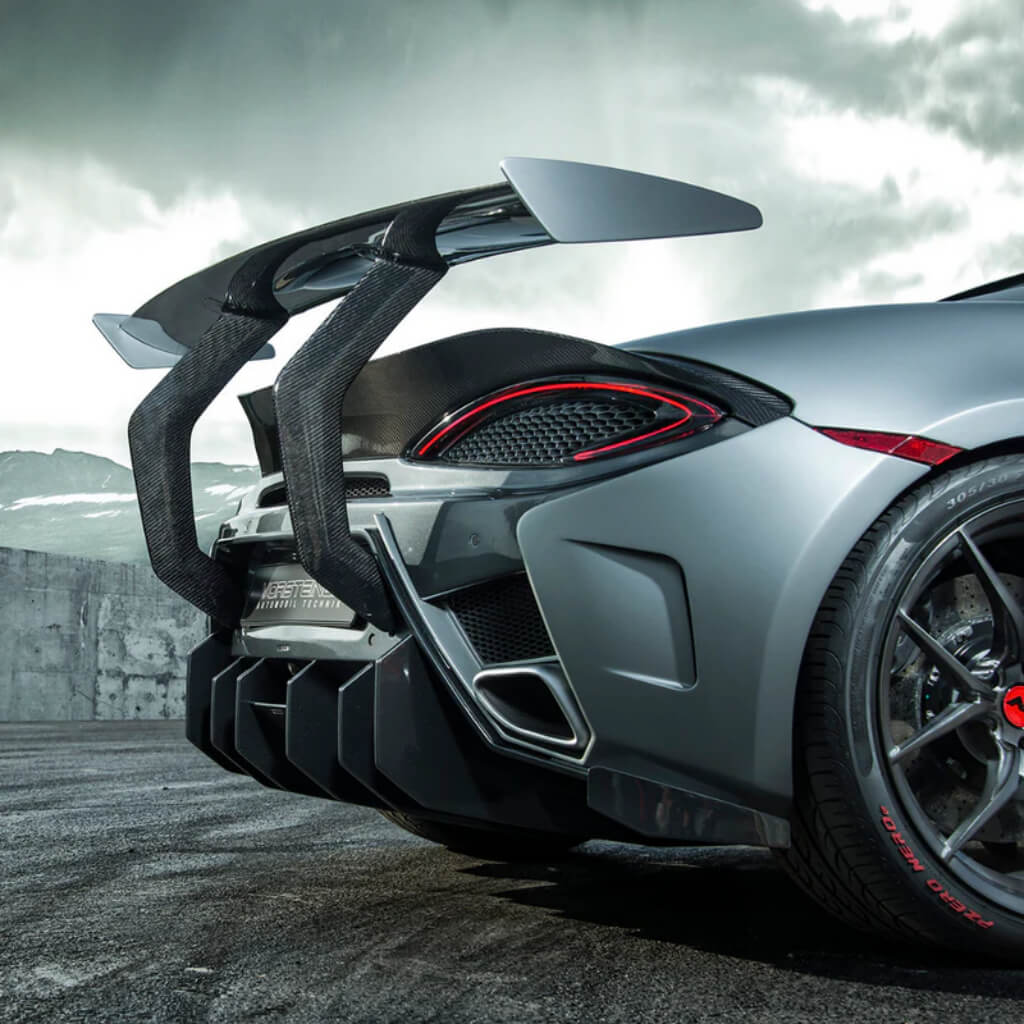 VORSTEINER MVR1140 Rear Bumper with Rear Diffuser 570-VX (Gloss Carbon) for MCLAREN 570S 2015-2021 Photo-2