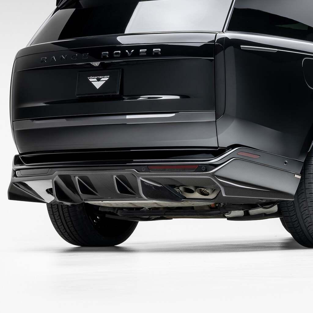 VORSTEINER ROV1050 Rear Diffuser KENSINGTON (Gloss Carbon) for LAND ROVER Range Rover (L460) 2024- Photo-1