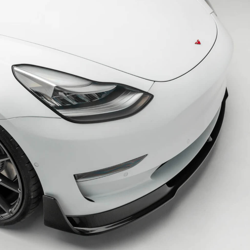 VORSTEINER TEV1010 Front Spoiler VOLTA (Gloss Carbon) for TESLA Model 3 2017- Photo-3