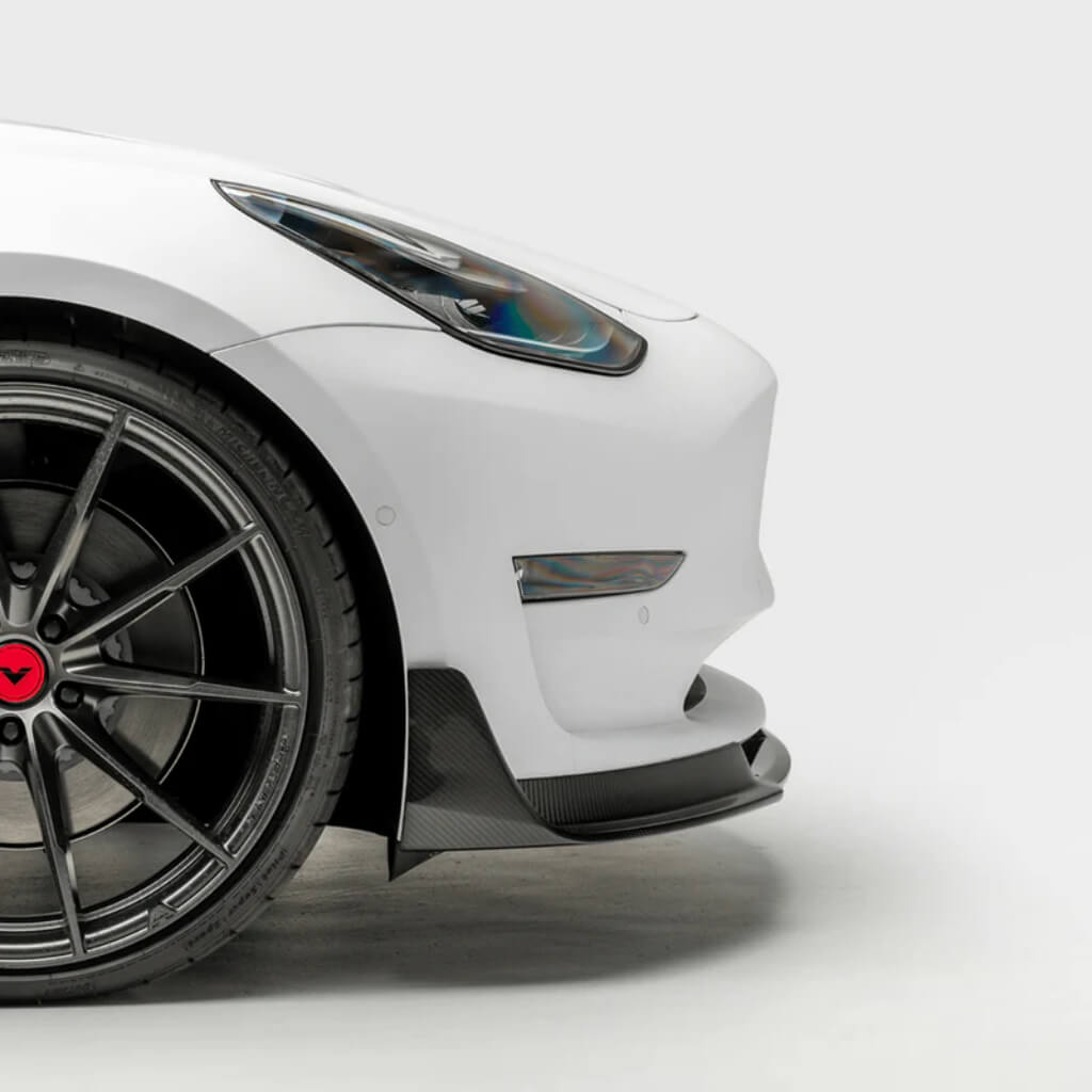 VORSTEINER TEV1010 Front Spoiler VOLTA (Gloss Carbon) for TESLA Model 3 2017- Photo-4