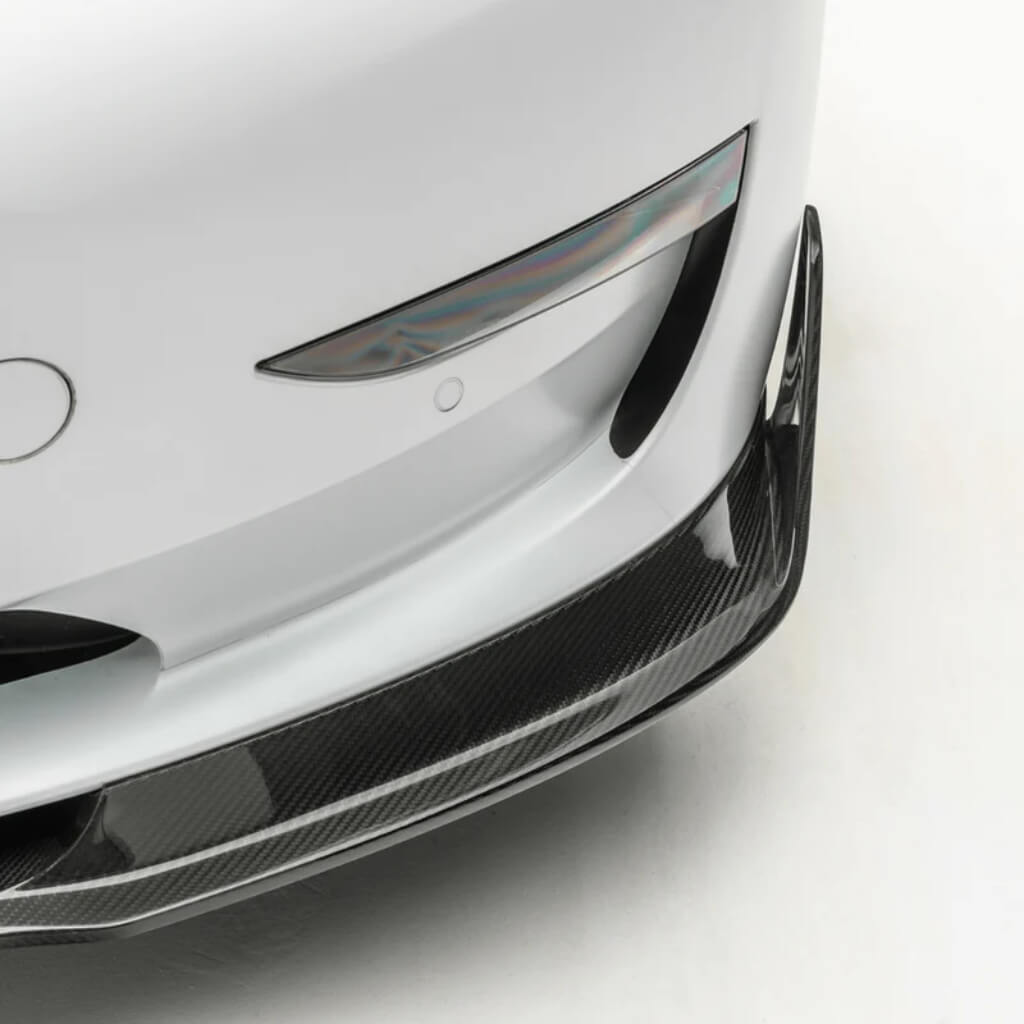 VORSTEINER TEV1010 Front Spoiler VOLTA (Gloss Carbon) for TESLA Model 3 2017- Photo-5
