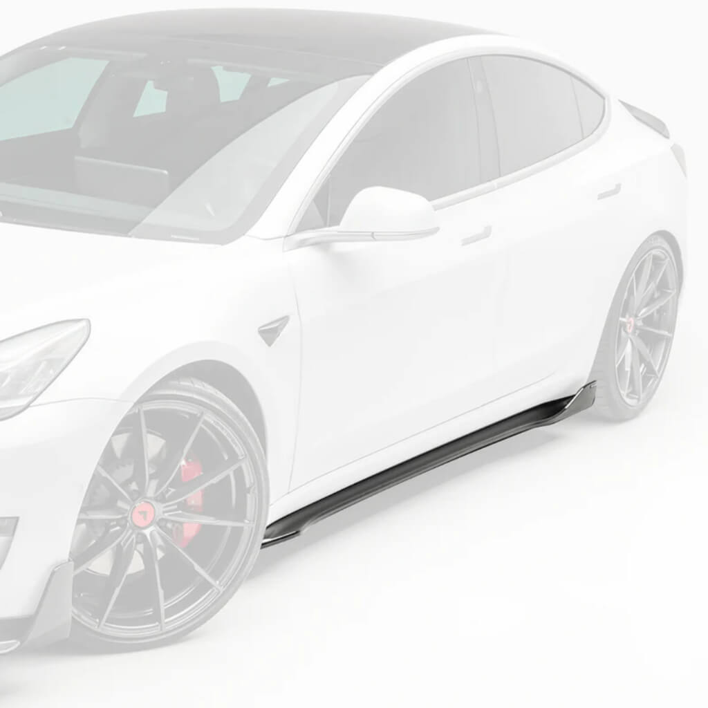 VORSTEINER TEV1030 Side Skirt VOLTA (Gloss Carbon) for TESLA Model 3 2017- Photo-0