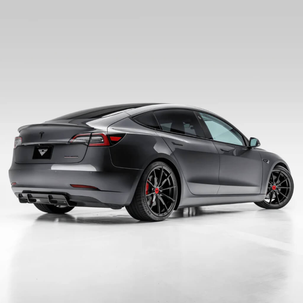 VORSTEINER TEV1055 Rear Diffuser VOLTA (Gloss Carbon) for TESLA Model 3 2017- Photo-7