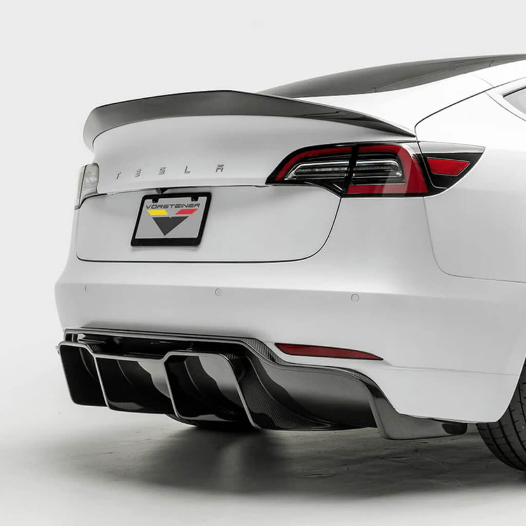 VORSTEINER TEV1060 Decklid Spoiler VOLTA (Gloss Carbon) for TESLA Model 3 2017- Photo-3