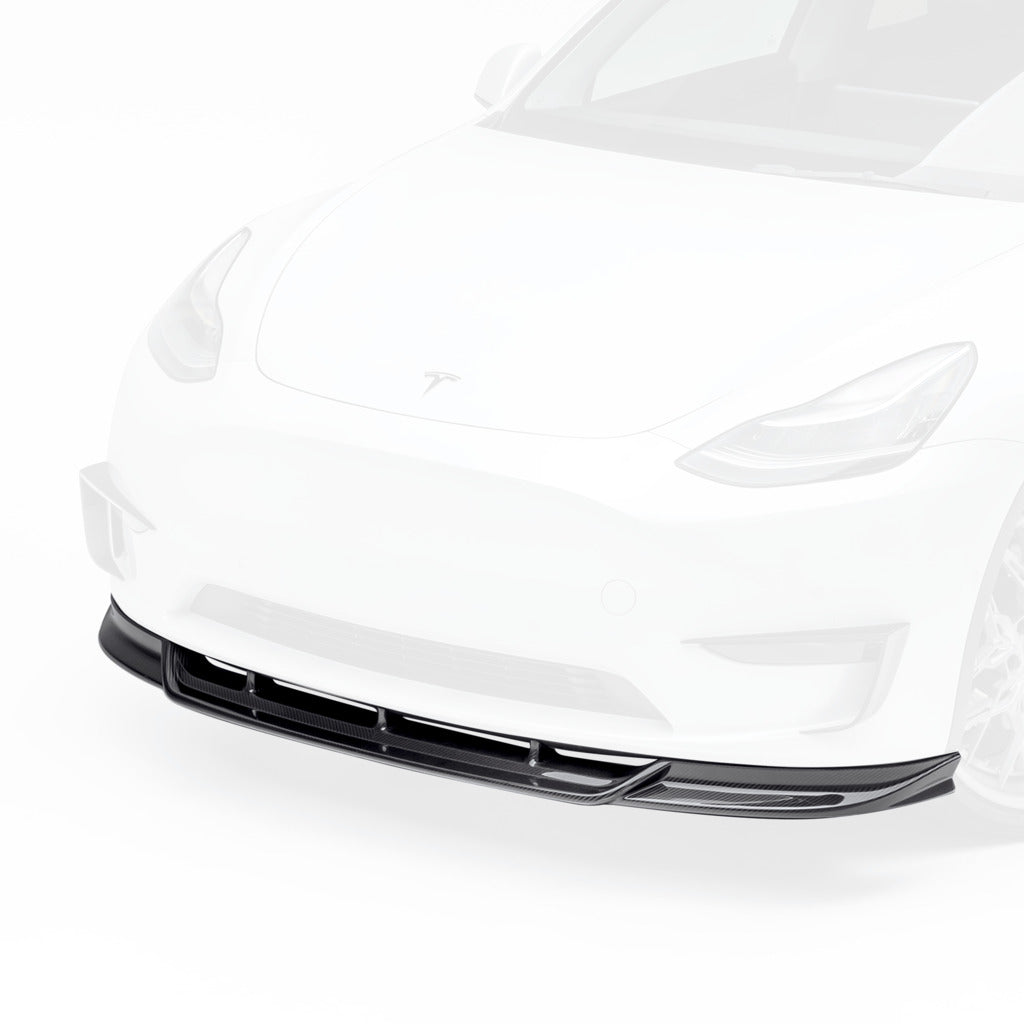 VORSTEINER TEV2020 Front Spoiler VRS (Gloss Carbon) for TESLA Model Y 2020- Photo-0