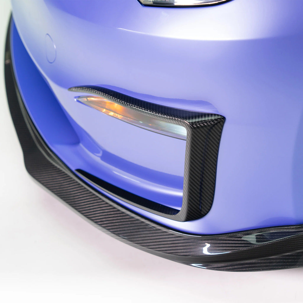 VORSTEINER TEV3026 Bumper Flares VRS (Satin Carbon) for TESLA Model S Plaid 2021- Photo-1