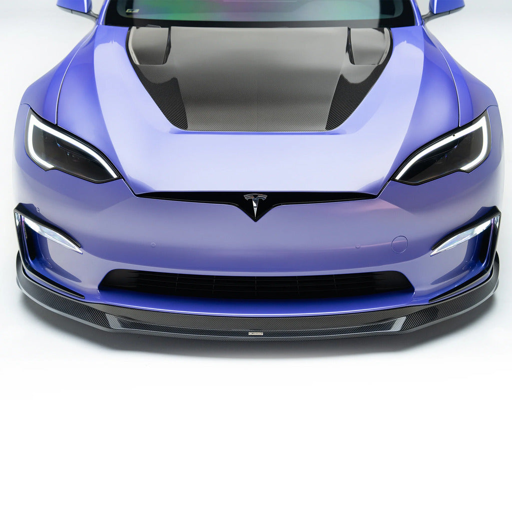 VORSTEINER TEV3025 Bumper Flares VRS (Gloss Carbon) for TESLA Model S Plaid 2021- Photo-3