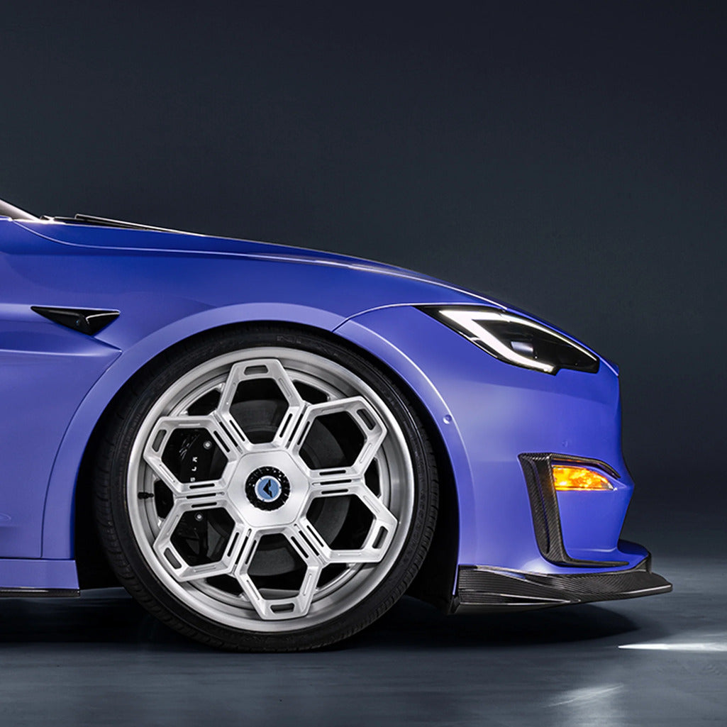 VORSTEINER TEV3026 Bumper Flares VRS (Satin Carbon) for TESLA Model S Plaid 2021- Photo-8