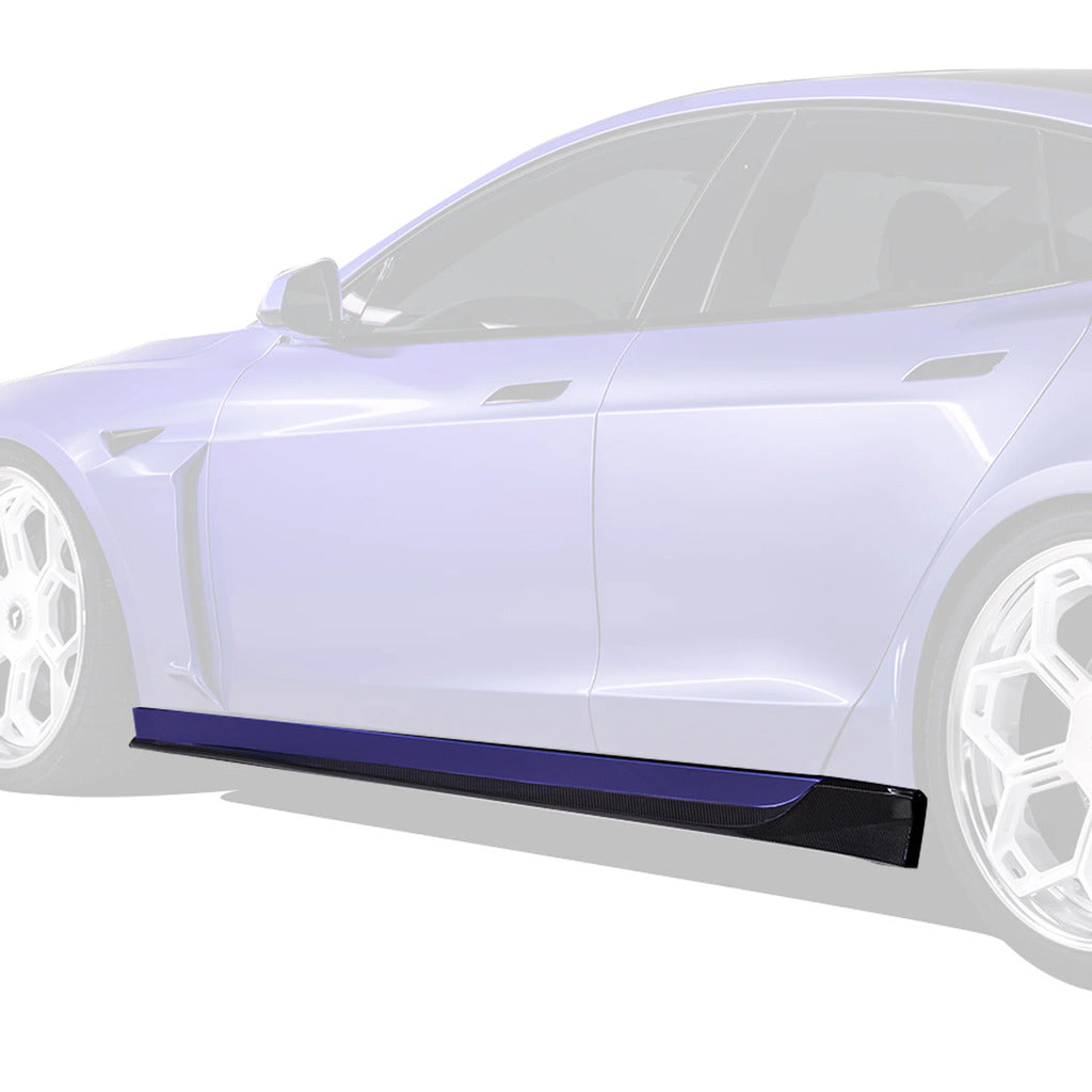 VORSTEINER TEV3030 Side Skirts VRS (Gloss Carbon) for TESLA Model S Plaid 2021- Photo-0