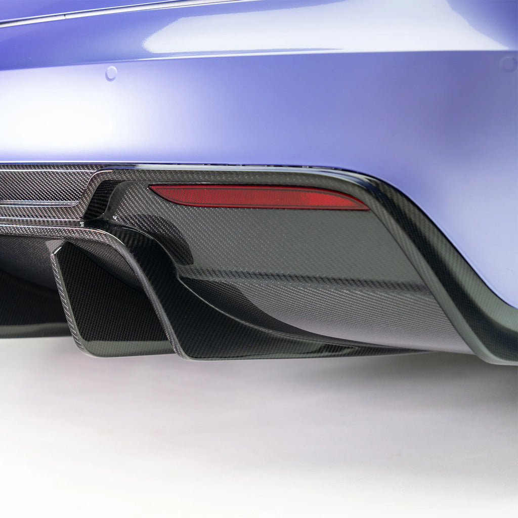 VORSTEINER TEV3040 Rear Diffuser VRS (Gloss Carbon) for TESLA Model S Plaid 2021- Photo-3