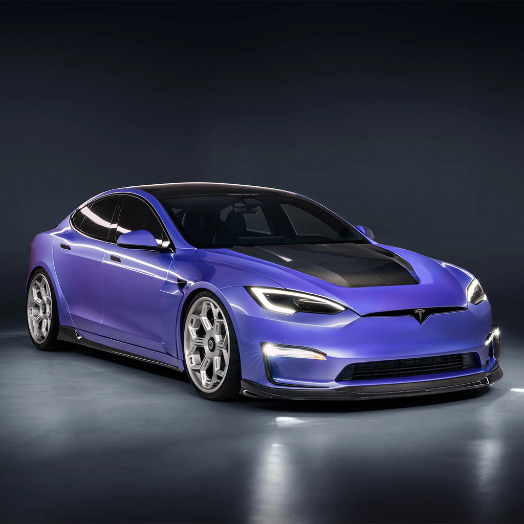 VORSTEINER TEV3080 Hood VRS (Gloss Carbon) for TESLA Model S Plaid 2021- Photo-4