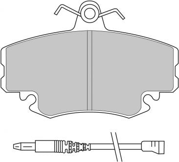FERODO FDS845 Front Brake Pads DS Performance for PEUGEOT 205 GTI / 309 GTI Photo-0