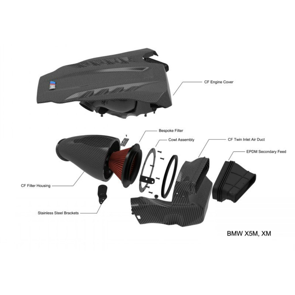 EVENTURI EVE-X56M-CF-INT Air Intake System (Carbon / Gloss Finish) for BMW XM (G09) / X5 M60i (G05) / X7 M60i (G07) / X5M (F95) / X6M (F96) Photo-1