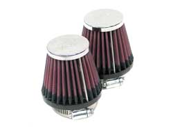 K&N RC-1252 UNIVERSAL Clamp-On Air Filter 2-1/4"FLG,3-1/2"B,2"T,4"H (2 PER BOX) Photo-0