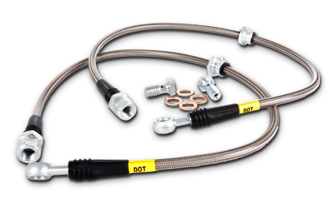STOPTECH 950.34001 Front Stainless Steel Brake Line Kit BMW 318i/318is/318ti/323Ci 1991-2008 Photo-0