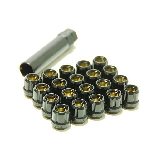 MUTEKI 31886B Lug nuts kit 12x1.50 Black (Open End) Photo-0