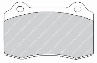 FERODO FCP721H Rear Brake Pads DS2500 for CHEVROLET Camaro Coupe (1SS / 2SS) Photo-0