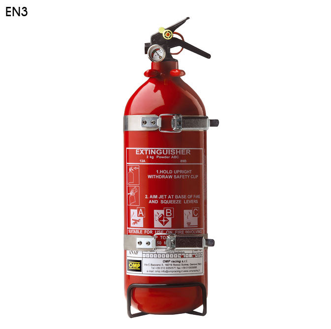 OMP CB0-0316-A01 (CAB/316) Extinguisher (NOT FIA), aluminium, 2kg, diam.108mm, powder Photo-0