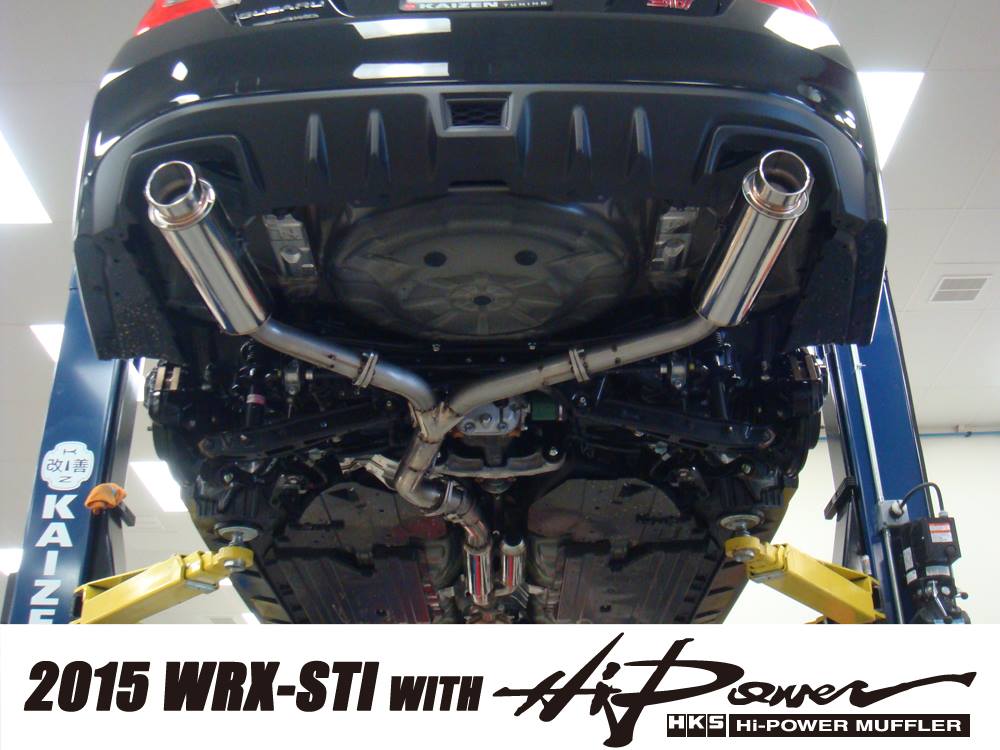 HKS 31006-BF001 Exhaust system HI-POWER MUFFLER SUBARU WRX STI 2014+ Photo-2