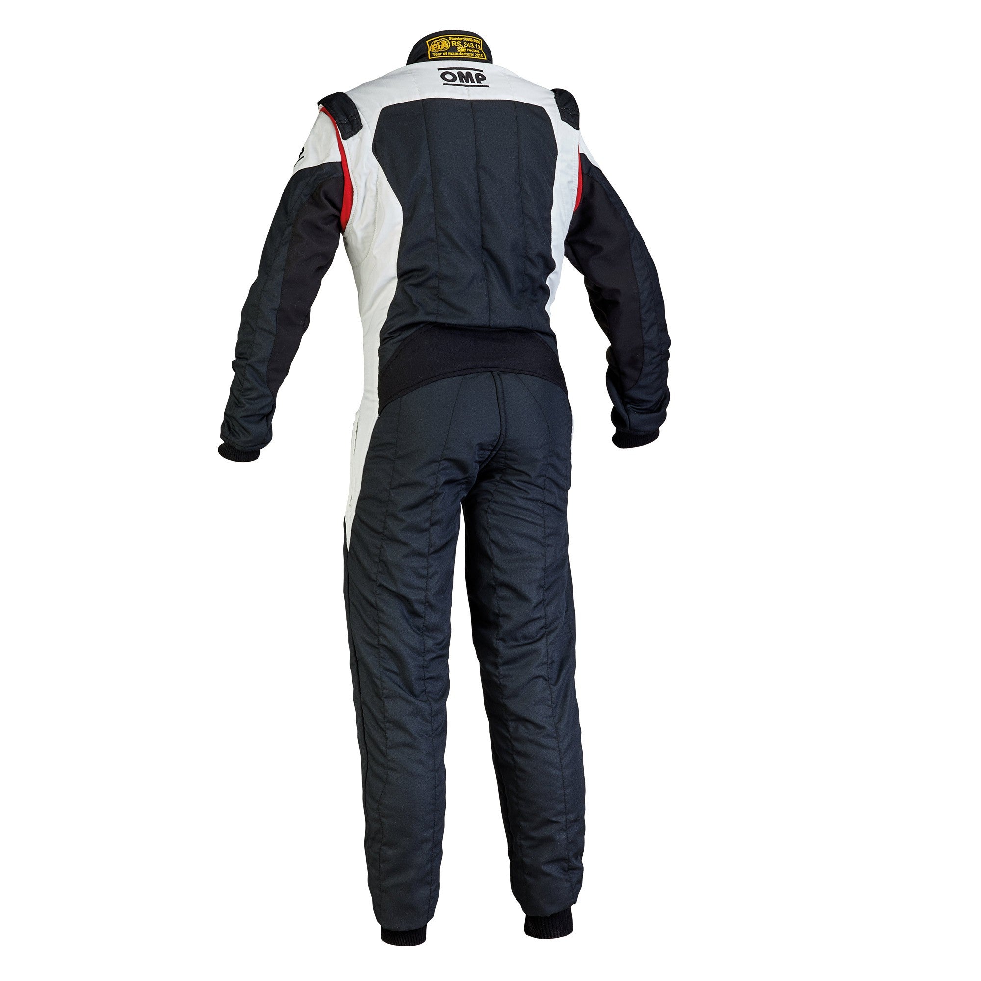 OMP IA0-1854-B01-076-42 FIRST EVO Racing suit, FIA, black/white, size 42 Photo-1 
