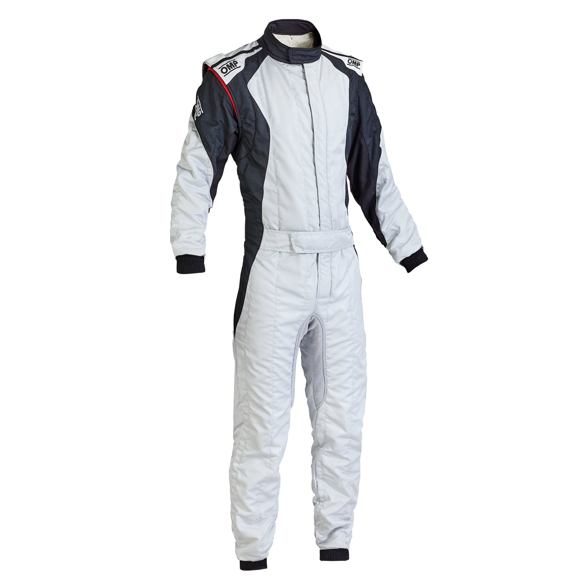 OMP IA0-1854-B01-089-42 FIRST EVO Racing suit, FIA, silver/black, size 42 Photo-0 
