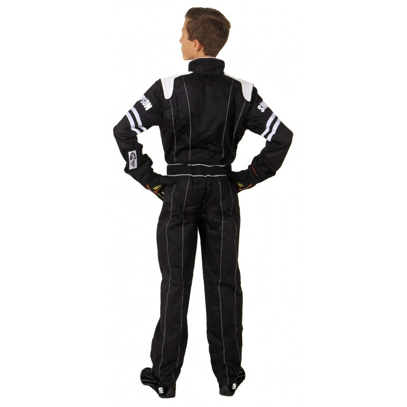 SIMPSON LY22471 Racing suit YOUTH LEGEND II, SFI 3.2A/1, black, size XL Photo-1