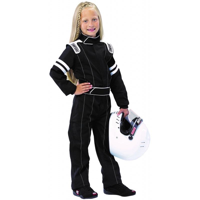 SIMPSON LY22471 Racing suit YOUTH LEGEND II, SFI 3.2A/1, black, size XL Photo-2