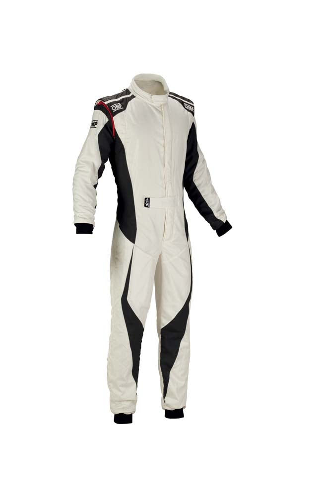 OMP IA0-1859-B01-373-58 Racing suit TECNICA EVO my2018, FIA/SFI, white/anthracite, size Photo-0 