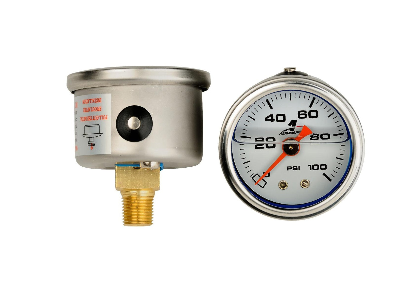 AEROMOTIVE 15633 Fuel pressure gauge 0-100psi Photo-0 