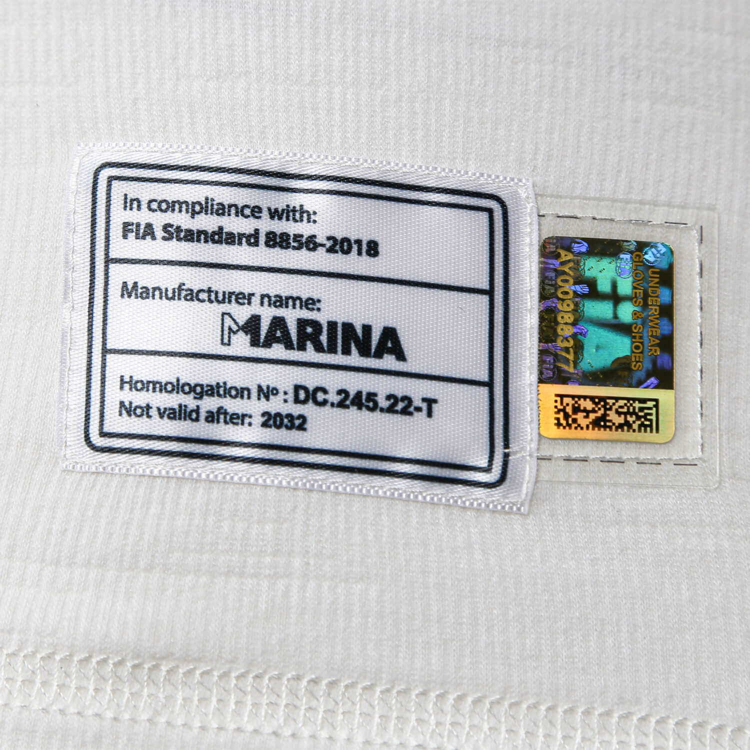 MARINA RACEWEAR R50-090:TM-L Top White M-Plus size L Photo-4