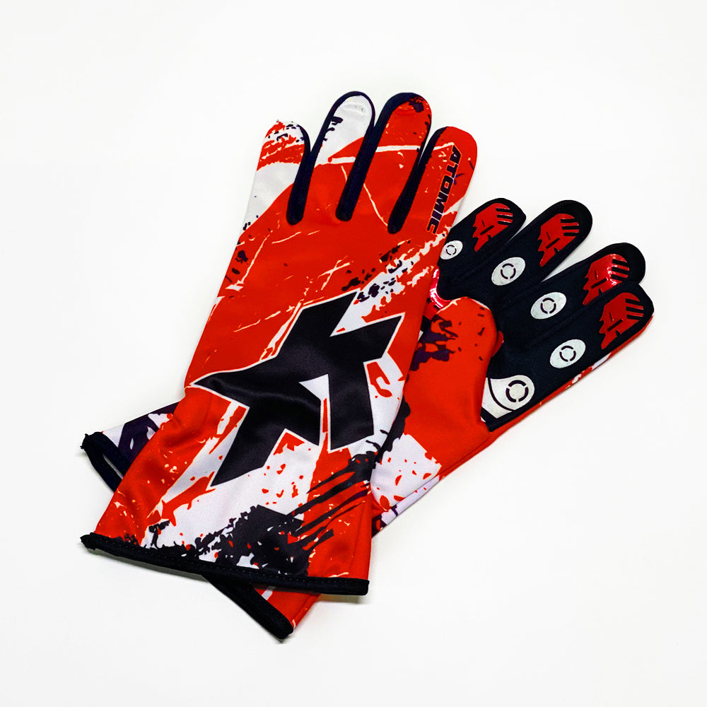 ATOMIC RACING AT-KARTINGRED-S KARTING GLOVES RED/BLACK SIZE S Photo-2 