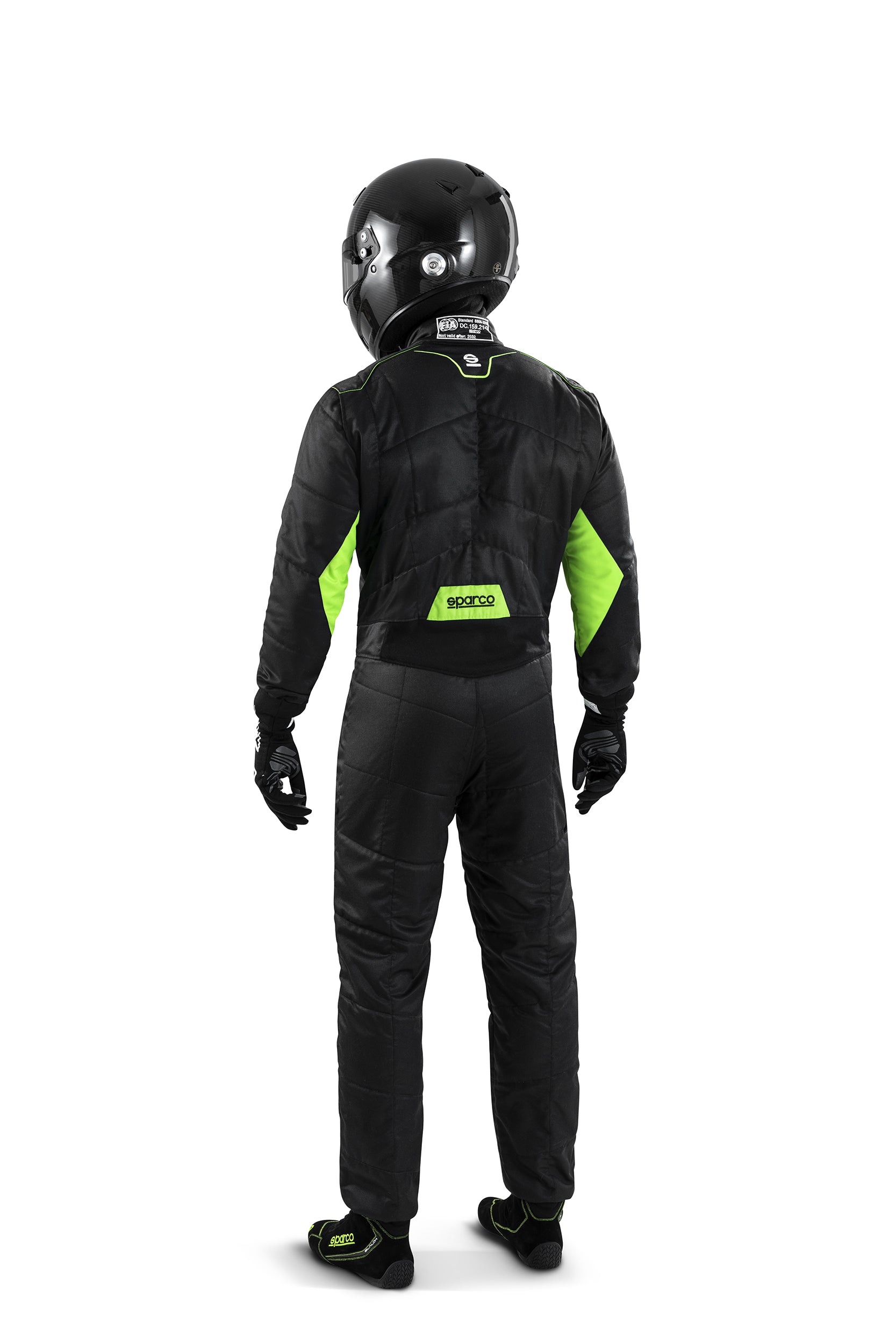 SPARCO 00109362NRVF SPRINT 2022 Racing suit, FIA 8856-2018, black/green, size 62 Photo-1 