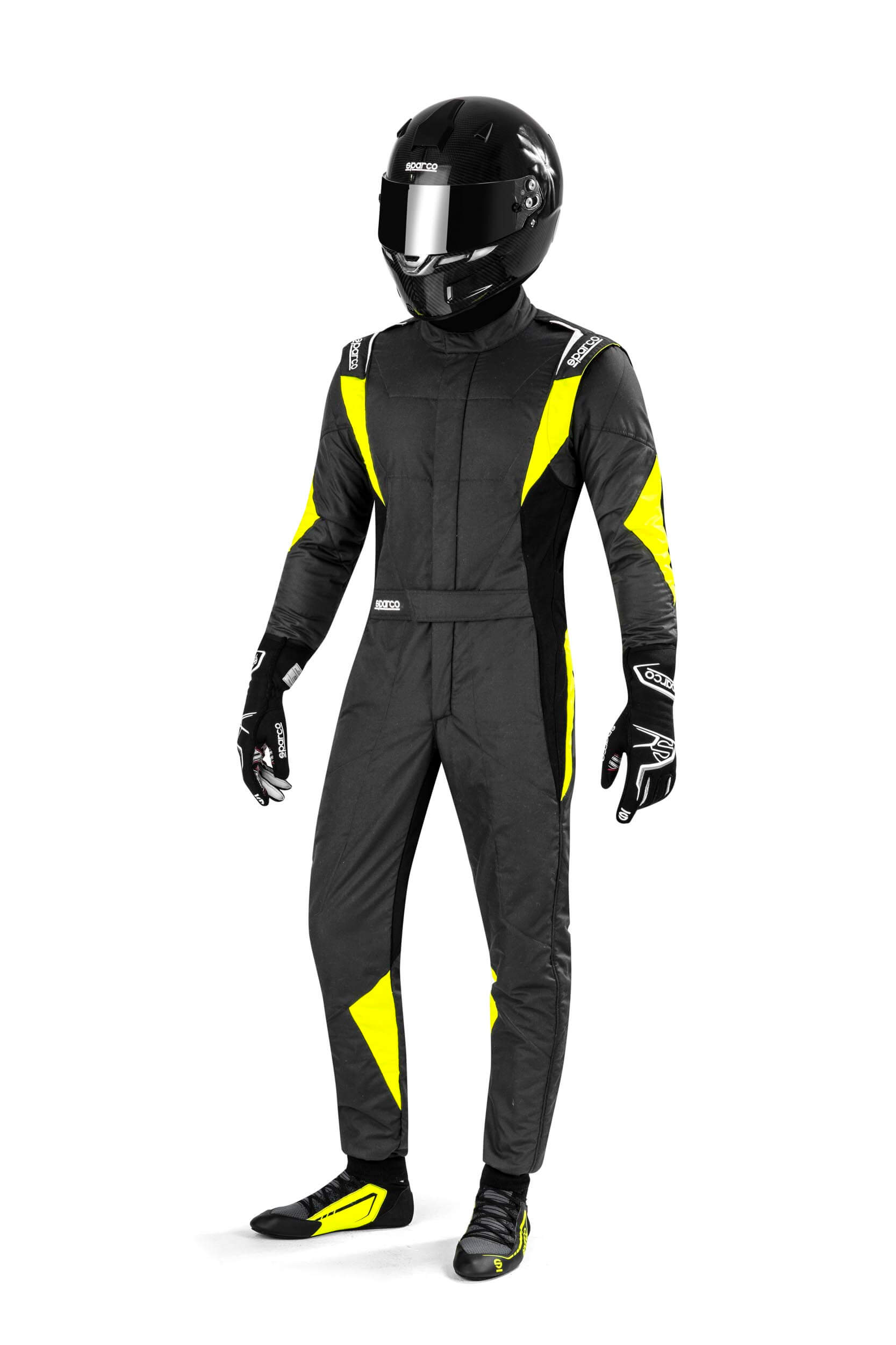 SPARCO 00114262GSGF Racing suit SUPERLEGGERA R564, FIA 8856-2018, grey/yellow, size 62 Photo-2 