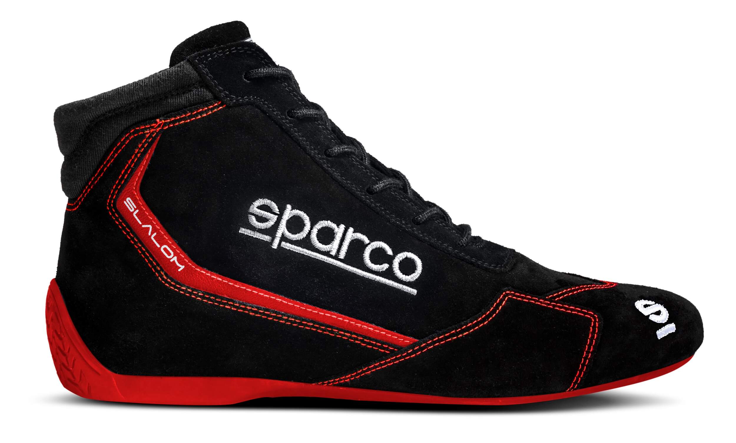 SPARCO 00129543NRRS Racing shoes SLALOM 2022, FIA 8856-2018, black/red, size 43 Photo-0 