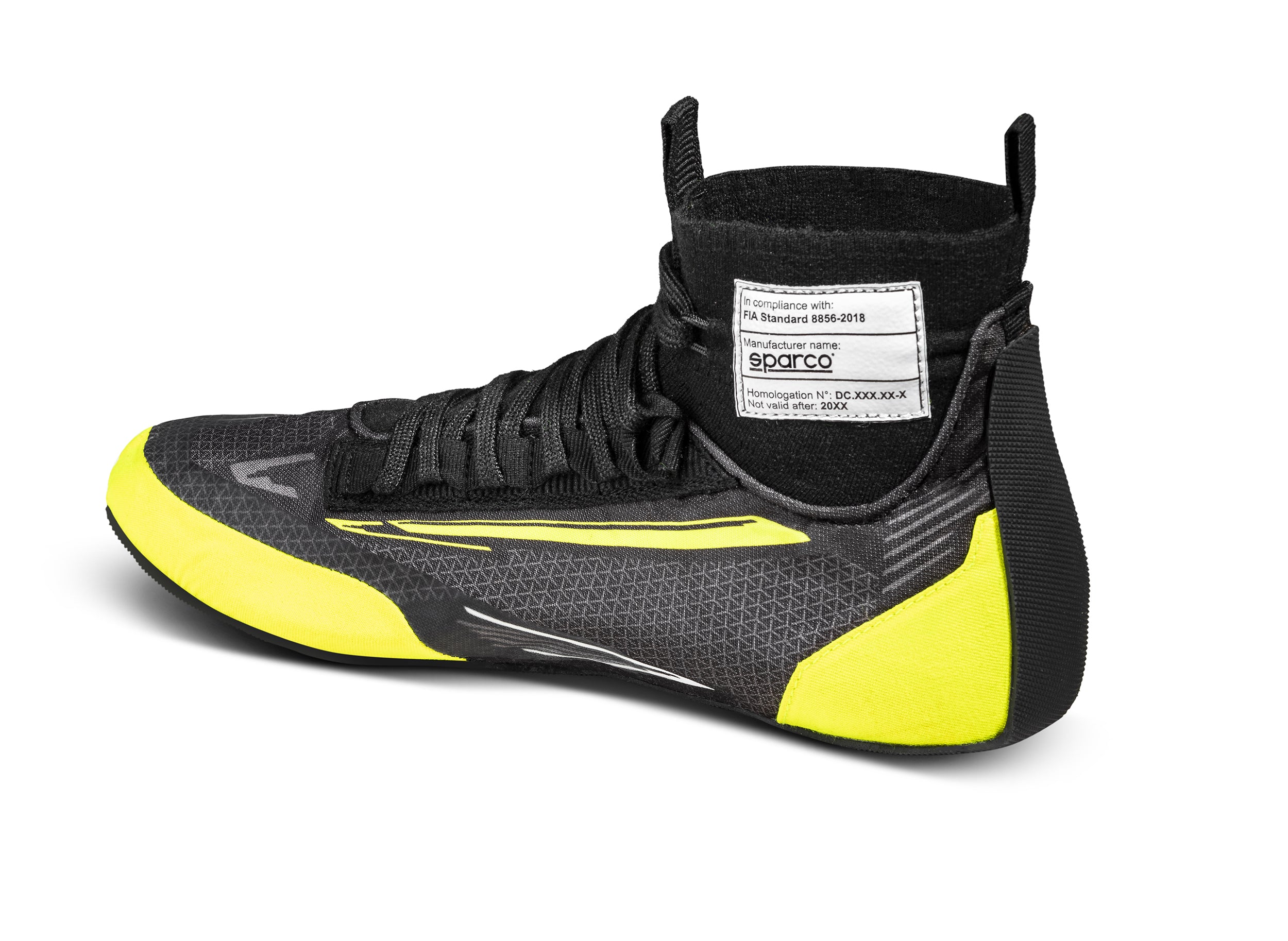 SPARCO 0012A342NRGF SUPERLEGGERA (Fabric) Racing shoes, FIA 8856/2018, black/yellow, size 42 Photo-1 