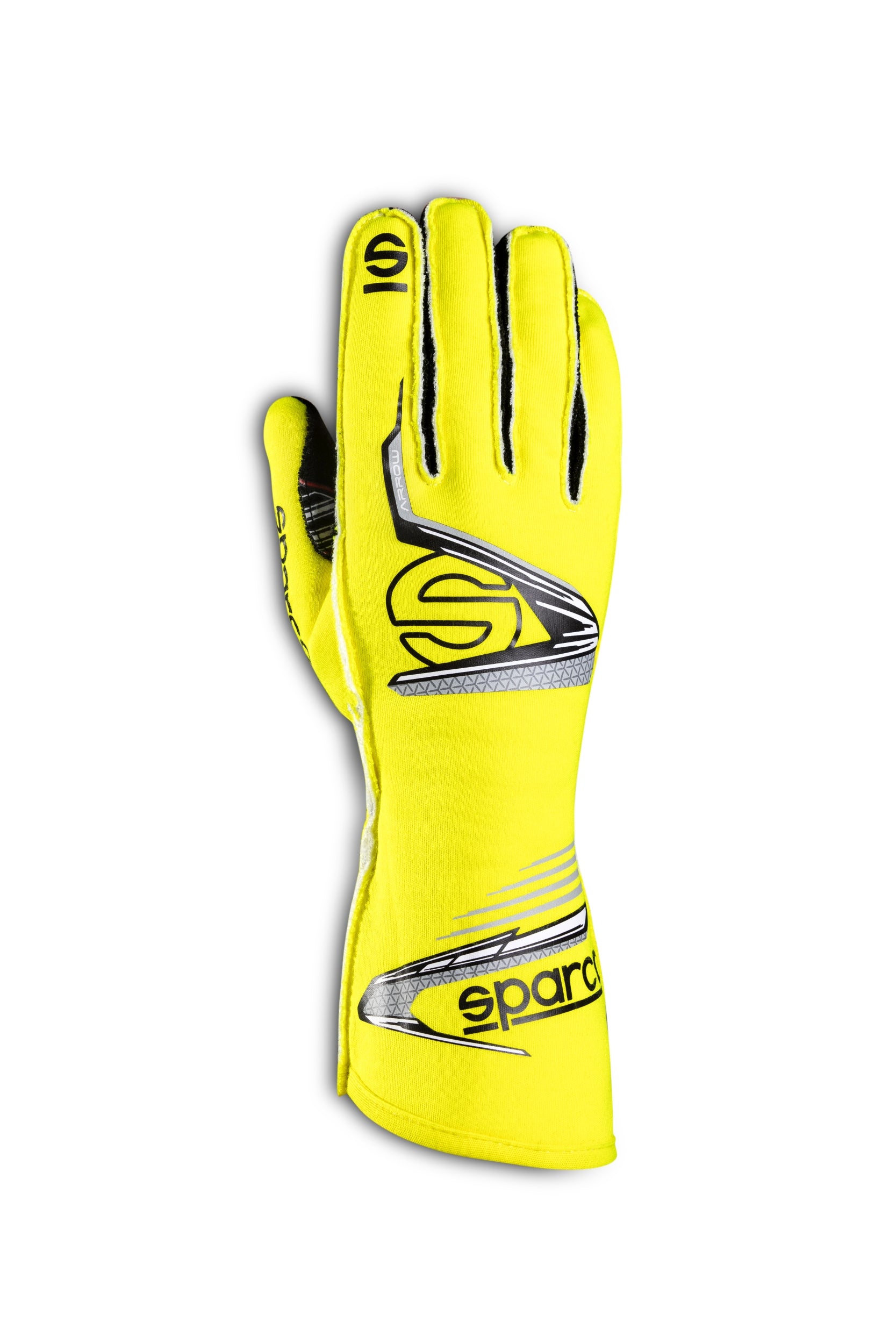 SPARCO 00131412GFNR ARROW Racing gloves, FIA 8856-2018, yellow/black, size 12 Photo-0 