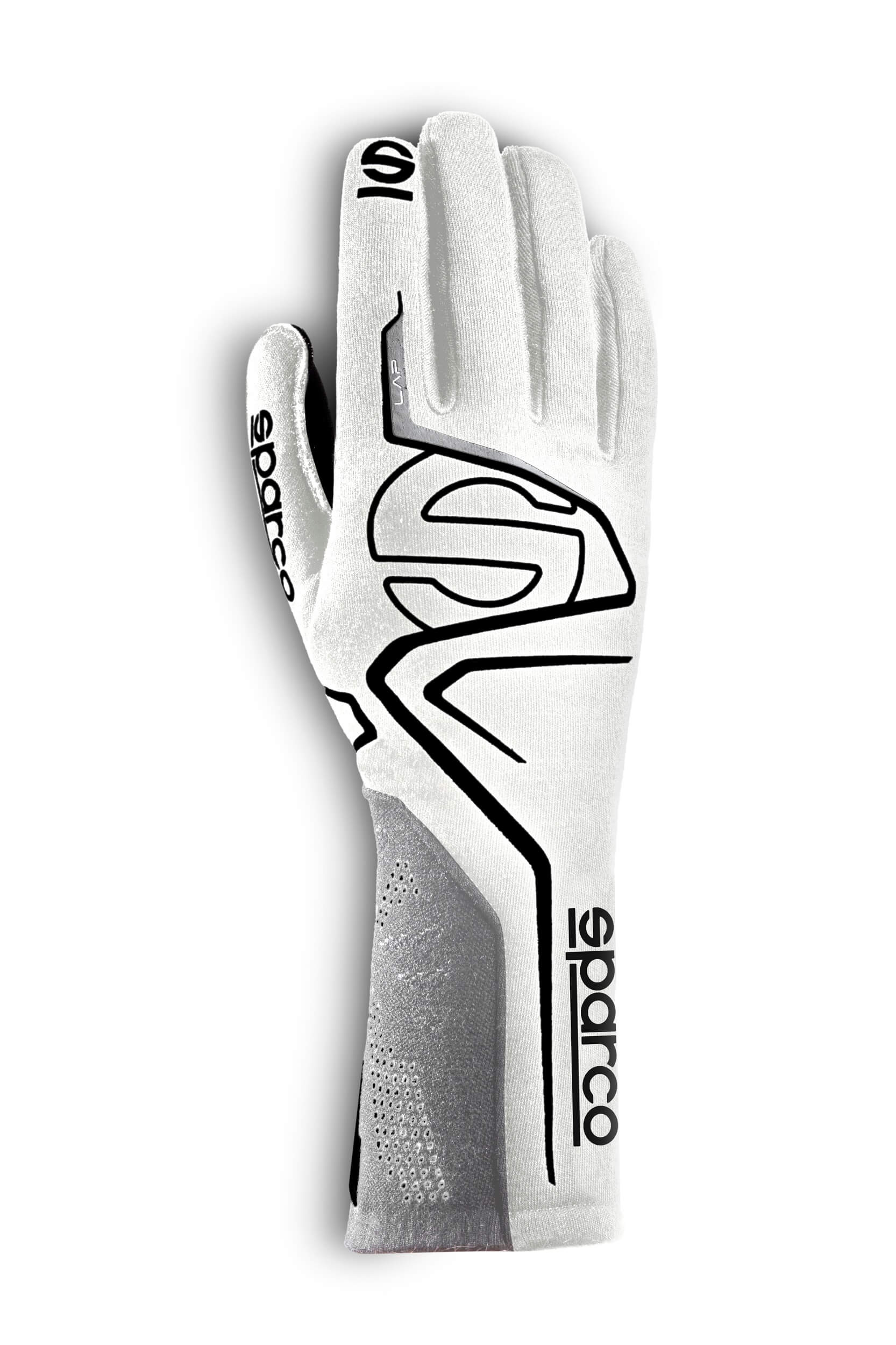SPARCO 00131611BINR LAP Racing gloves, FIA 8856-2018, white/black, size 11 Photo-0 