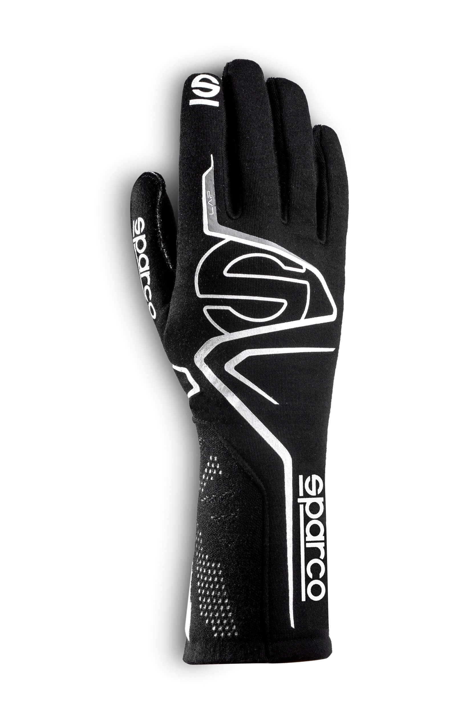 SPARCO 00131608NRBI LAP Racing gloves, FIA 8856-2018, black/white, size 8 Photo-0 
