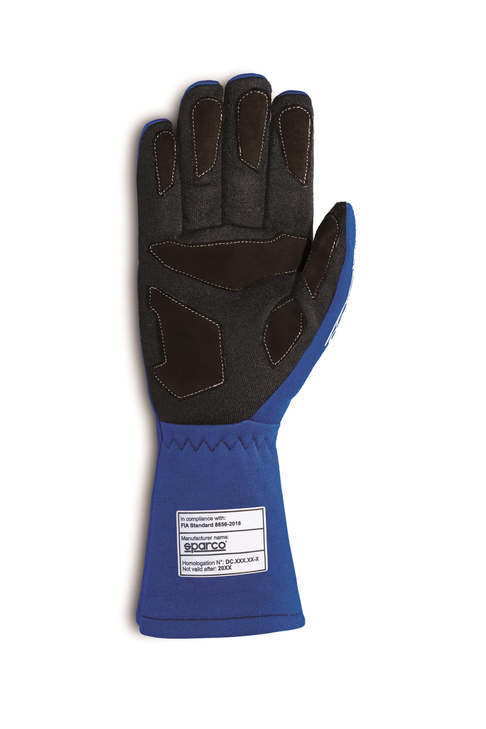 SPARCO 00136306EB LAND 2022 Racing gloves, kids, FIA 8856-2018, blue, size 6 Photo-1 