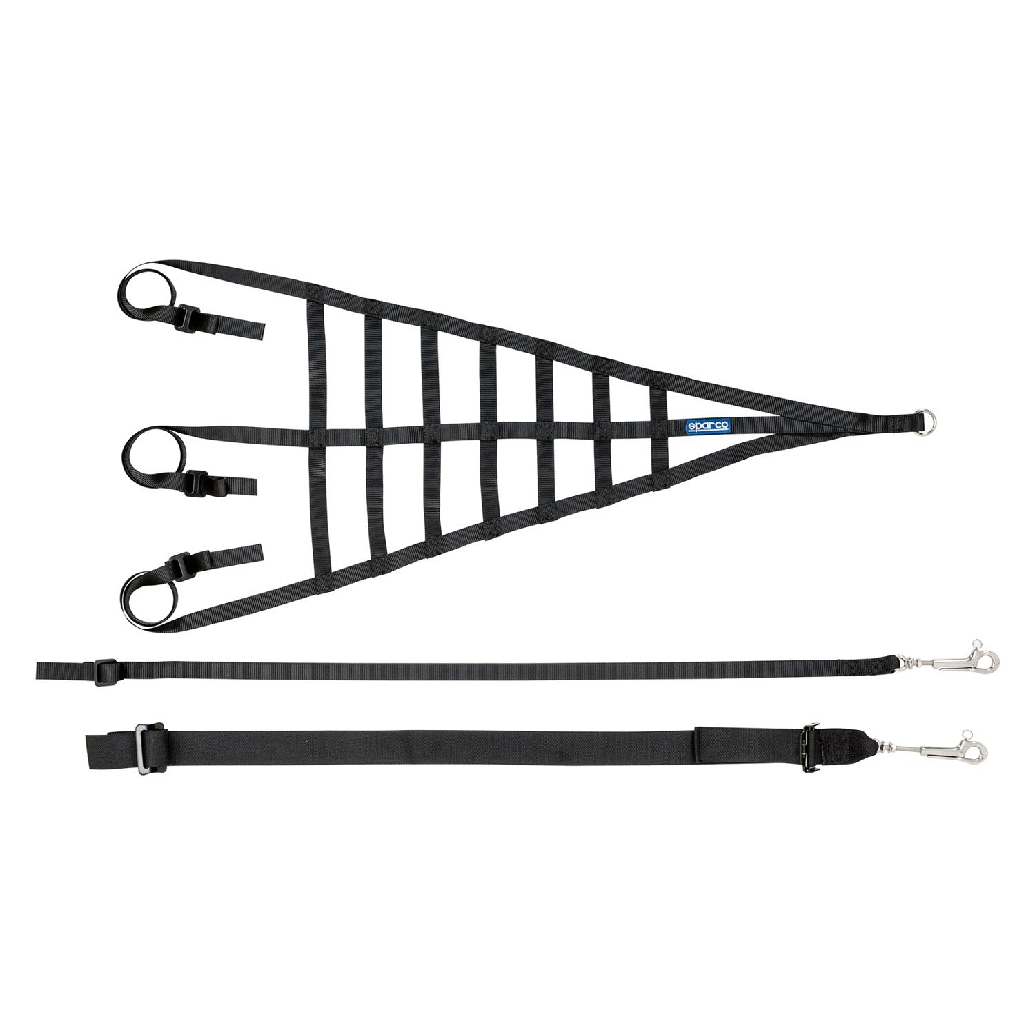 SPARCO 002193NR Roll cage window net, FIA 8863-2013, black Photo-1 