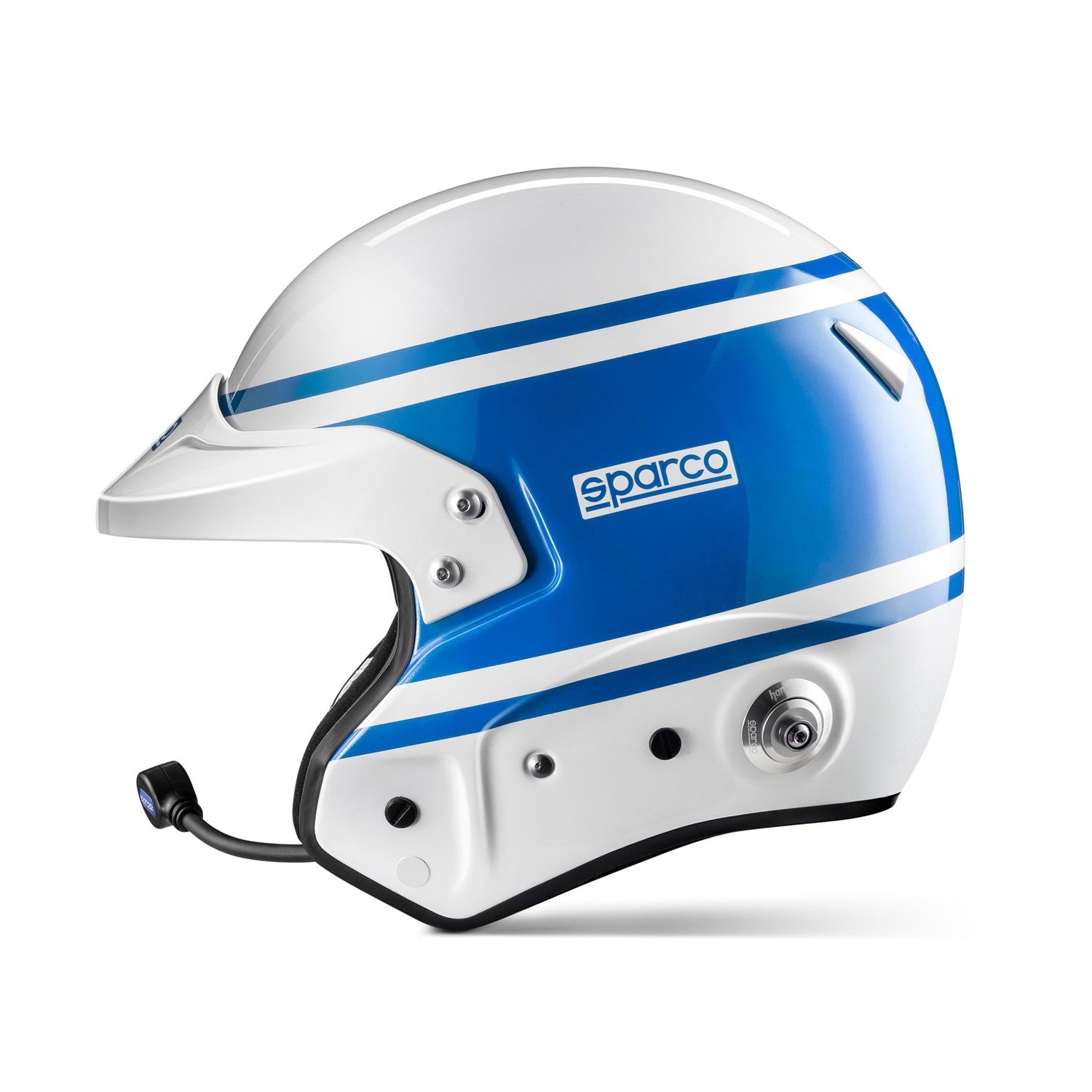 SPARCO 003369AZ5XL RJ-i 1977 Racing helmet open-face, FIA/SNELL SA2020, white/blue, size XL (61) Photo-1 