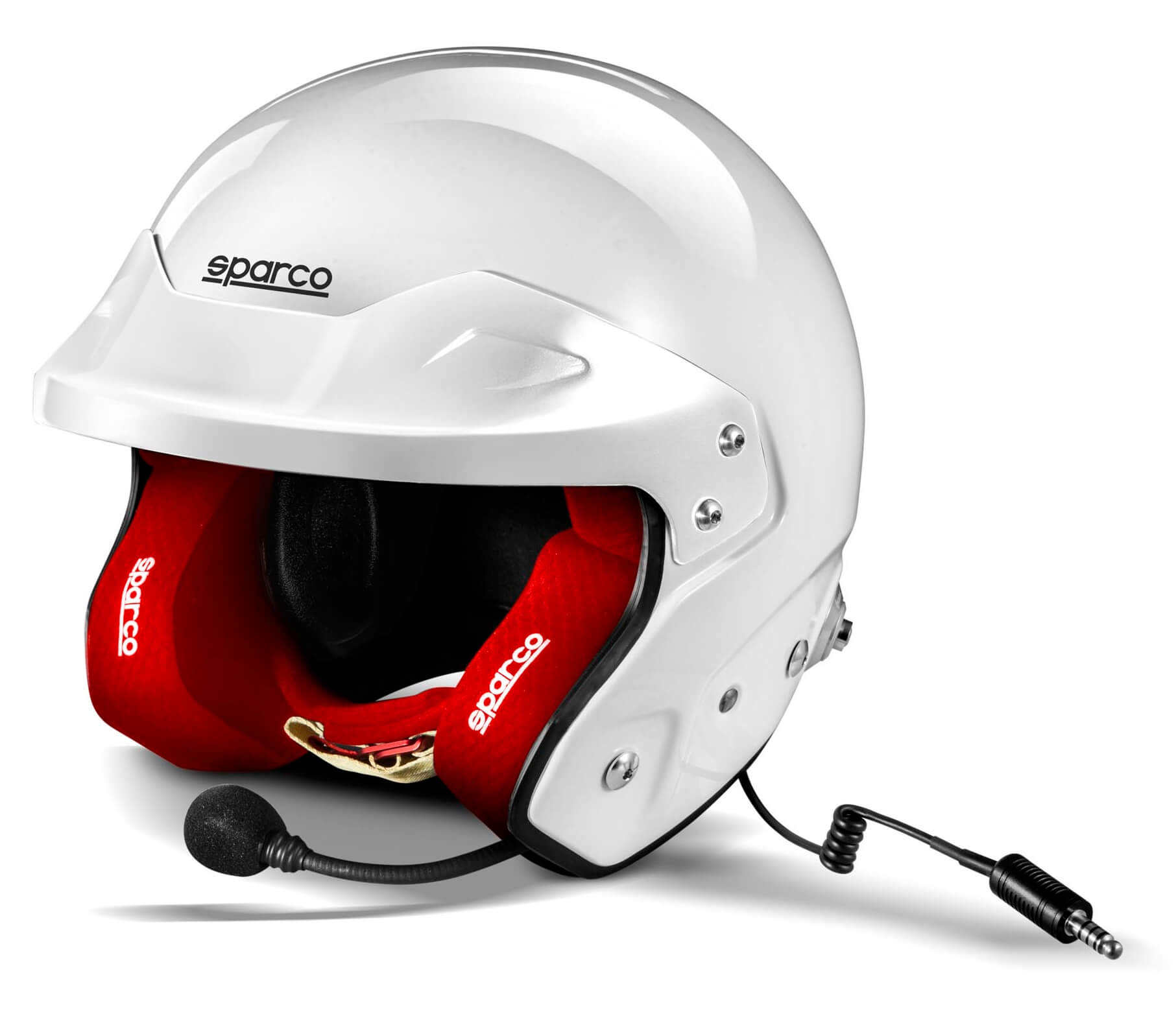 SPARCO 003369BIRS6XXL RJ-i Racing helmet open-face, FIA/SNELL SA2020, white/red, size XXL (62) Photo-0 
