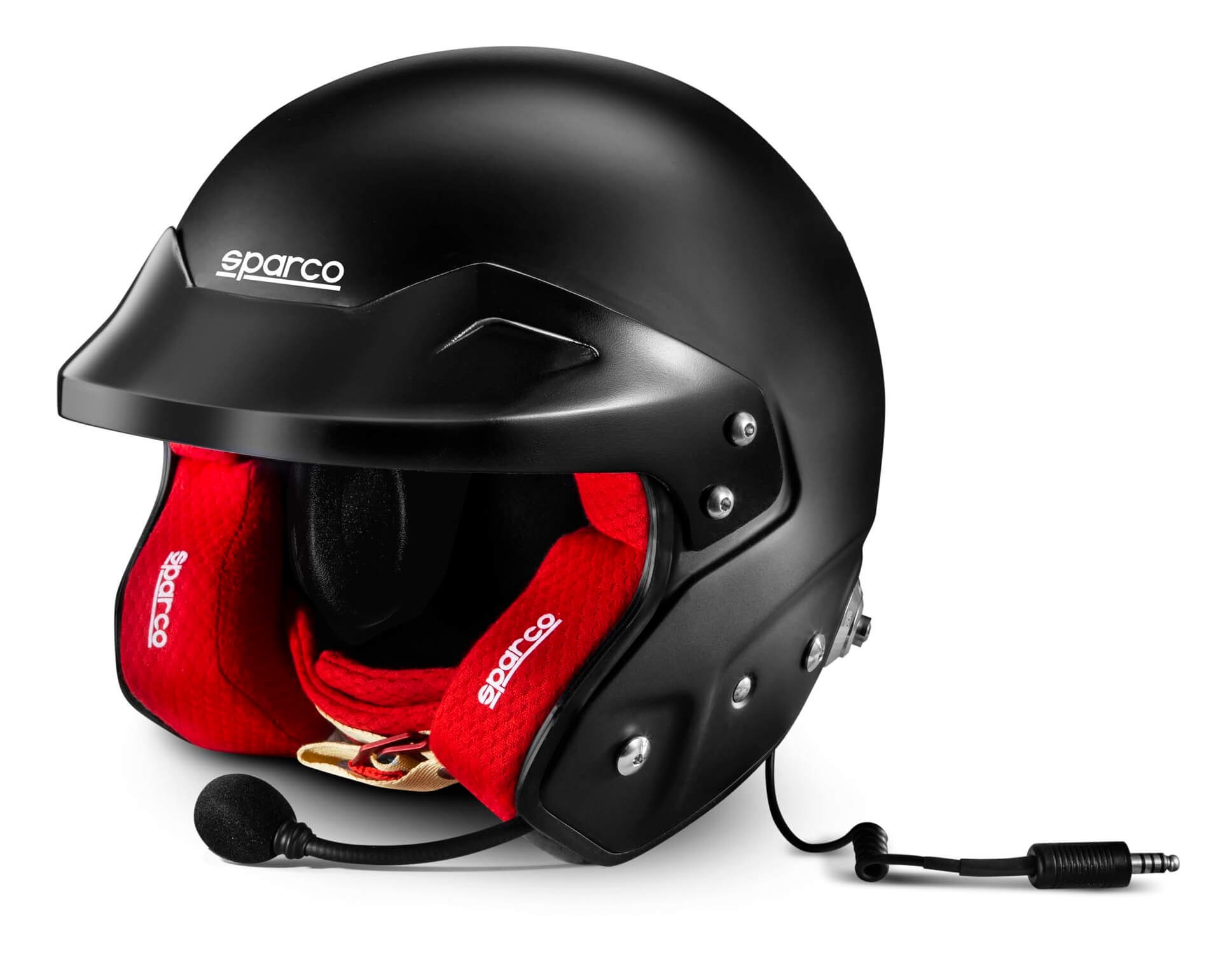 SPARCO 003369NRRS2M RJ-i Racing helmet open-face, FIA/SNELL SA2020, black/red, size M (57-58) Photo-0 